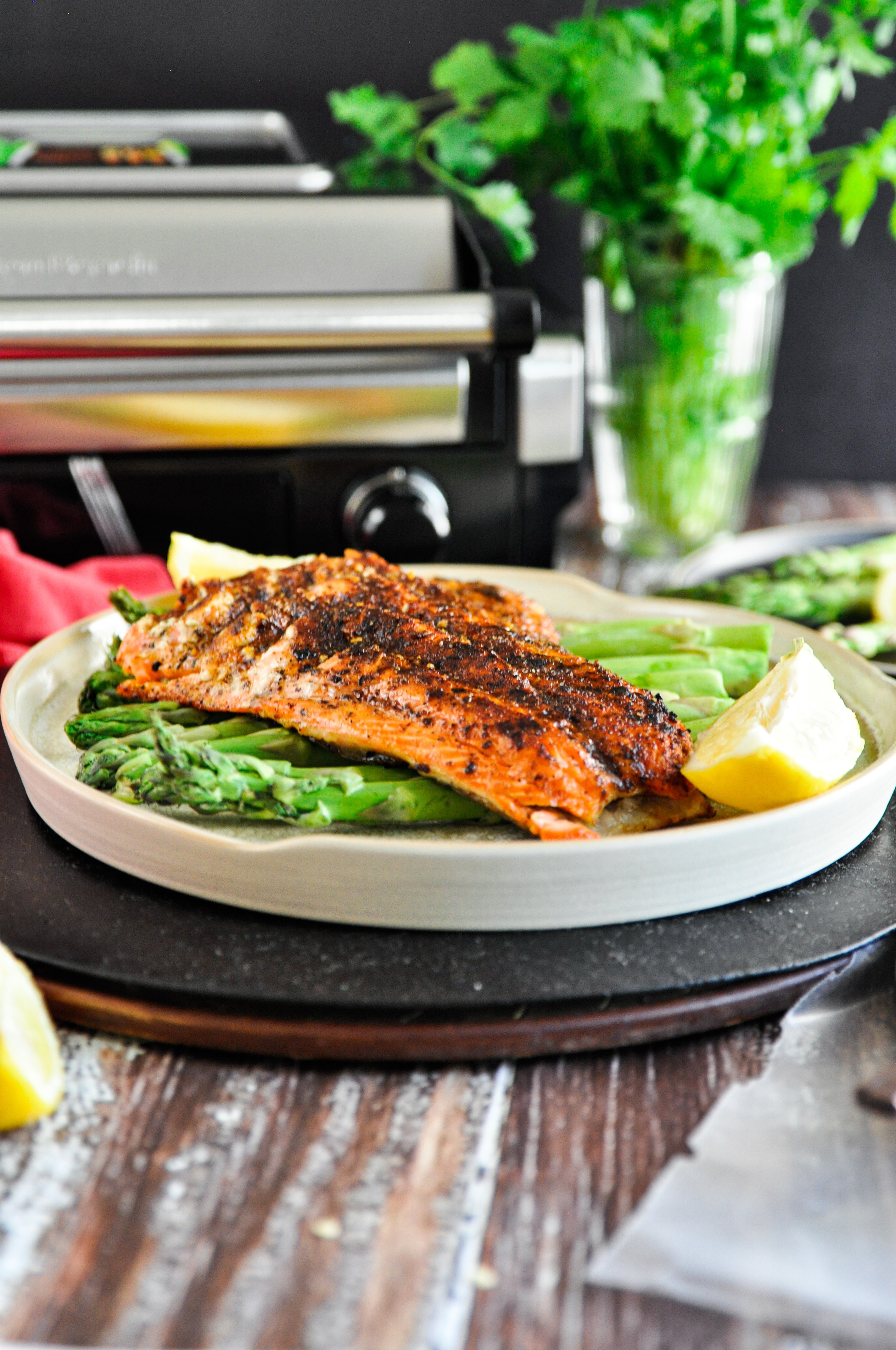 How to make jerk seasoned spicy grilled salmon