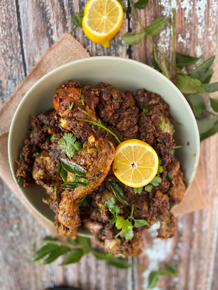 Learn how to make Kerala style chicken roast recipe with easy ingredients.